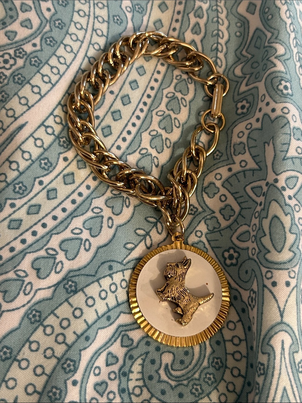 Vintage John Wind RARE “Scotty” Large Medallion Charm Bracelet - Picture 7 of 16